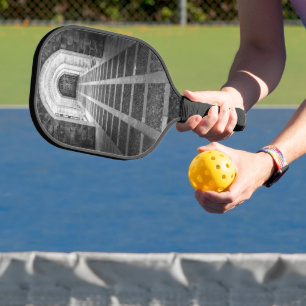 Raquette De Pickleball Symétrie en noir et blanc