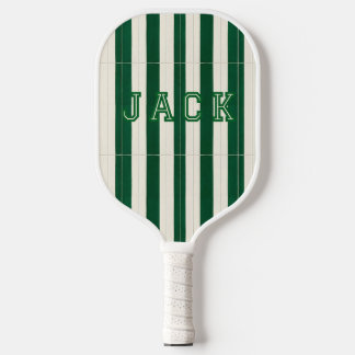 Raquette De Pickleball Tapis de pickleball Préppy Cabana Green Stripe Mon
