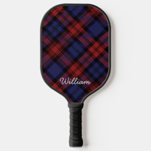Raquette De Pickleball Tartan Plaid Personnalisé Clan MacLachlan Rustique