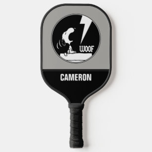 Raquette De Pickleball Tee - shirt   Snoopy Howling   Ajouter Votre Nom