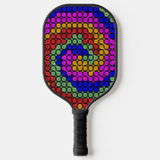 Raquette De Pickleball teintes interconnectées Abstraites