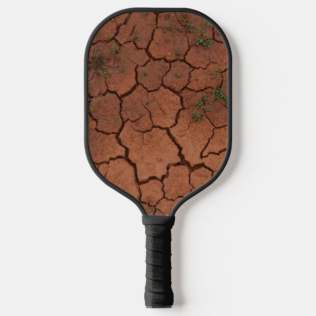 Raquette De Pickleball terrain sec et fissuré (Recto)