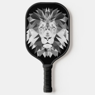 Raquette De Pickleball Tête de lion géométrique cool