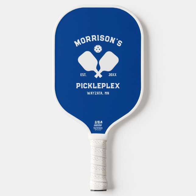 Raquette De Pickleball Texte Personnalisé Accueil Cour Pickleball Paddle (Recto)