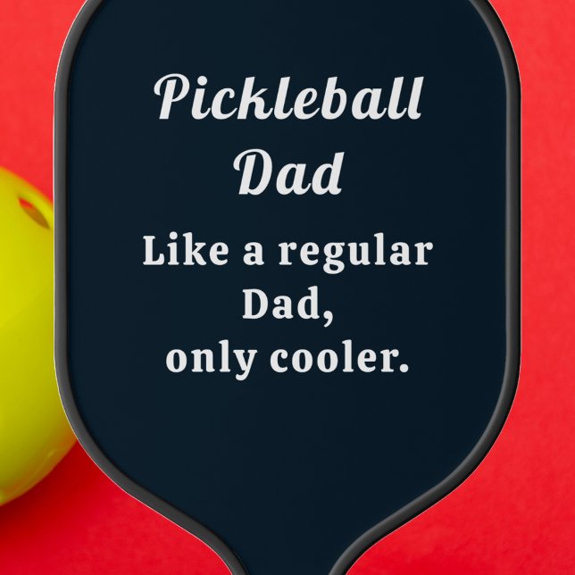 Raquette De Pickleball Texte personnalisé Drôle papa (Custom Text Pickleball Paddle - Perfect for dads and other players. )