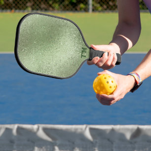 Raquette De Pickleball Texture brillante vert clair et irisée