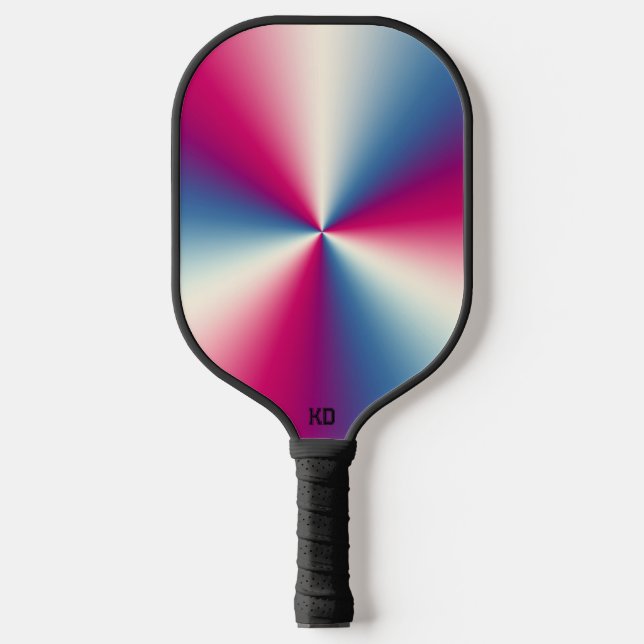 Raquette De Pickleball Texture métallique brillante (Recto)