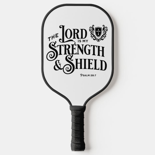Raquette De Pickleball The Lord is my Strength & Shield Royalty  (Recto)