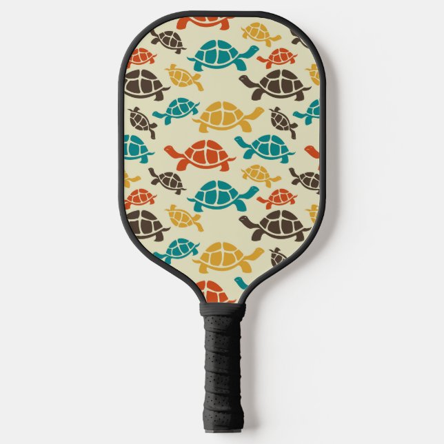 Raquette De Pickleball Tortue multicolore (Recto)