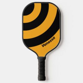 Raquette De Pickleball Tournesol rétro Buzz Trois bandes circulaires avec