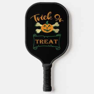 Raquette De Pickleball Tracer ou traiter les os croisés citrouille Hallow