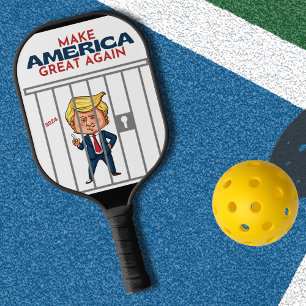 Raquette De Pickleball Trump derrière les barreaux