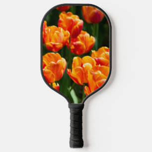 Raquette De Pickleball Tulipes orange vif dans le parc