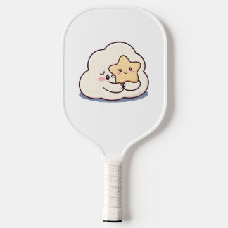 Raquette De Pickleball Un nuage timide embrasser une étoile