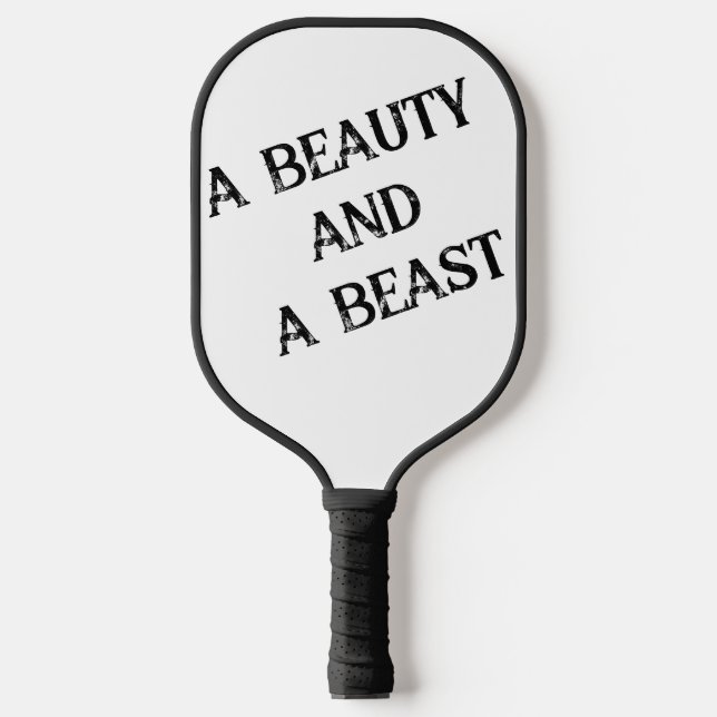 Raquette De Pickleball Une beauté et une bête (Recto)