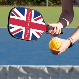 Raquette De Pickleball Union Jack Personnalisé Vintage