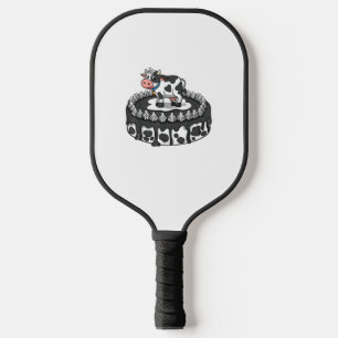 Raquette De Pickleball Vache Anniversaire Gâteau Fête Farmer Anniversaire