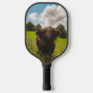 Raquette De Pickleball Vache noire pâturage vert champ soleil
