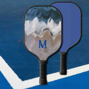 Raquette De Pickleball vagues sur la plage - abstraite