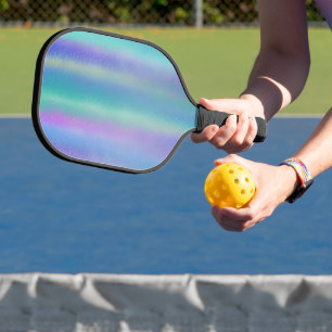 Raquette De Pickleball Verre Dichroïque Rainbow Colours Art