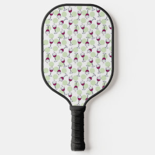 Raquette De Pickleball Verre rouge Illustration Motif Design