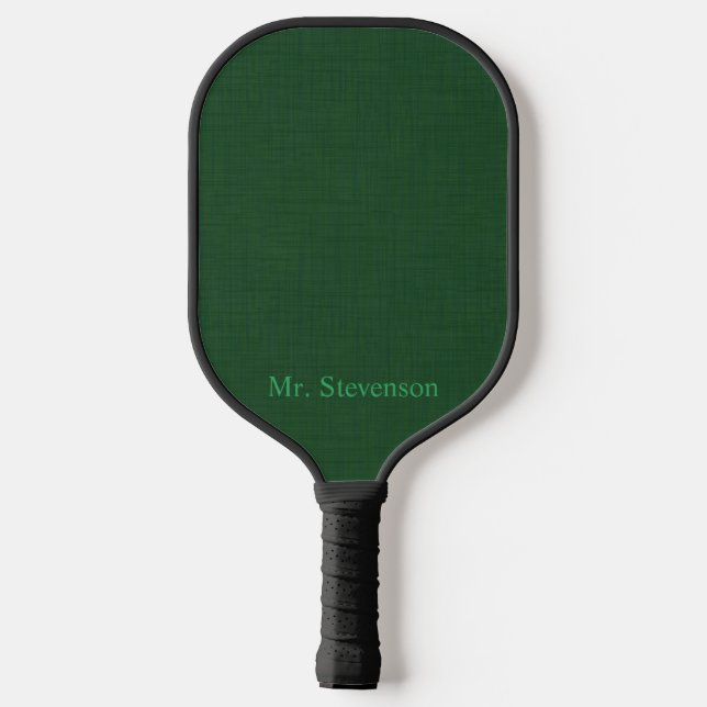 Raquette De Pickleball Vert foncé texturé (Verso)