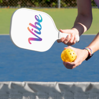 Raquette de Pickleball Vibe Rainbow Script –