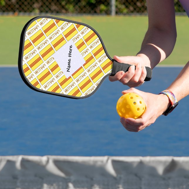 Raquette De Pickleball Vietnam Drapeau sud-vietnamien Carrelé Personnalis (Insitu)