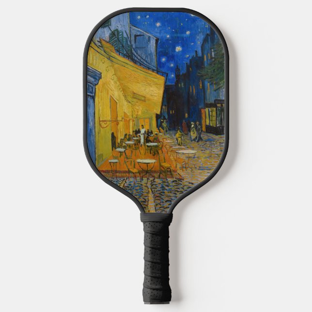 Raquette De Pickleball Vincent van Gogh - Café Terrasse en soirée (Recto)