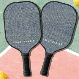 Raquette De Pickleball Vintage Denim Blue Jeans Look