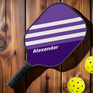 Raquette De Pickleball Vintage Sport Raisin de Vigne Bosquet Rayures avec