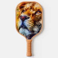 Visage de lion placide