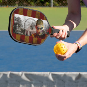 Raquette De Pickleball Visage de poupée d'homme effrayant SlipperyJoe's H
