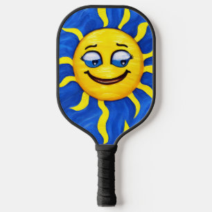 Raquette De Pickleball Visage souriant Soleil ensoleillé