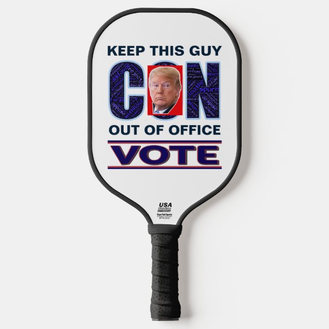 Raquette De Pickleball Vote Blue Resist 2024 Presidential (Recto)