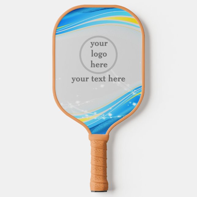 Raquette De Pickleball Votre Logo Business Moderne professionnel et texte (Recto)