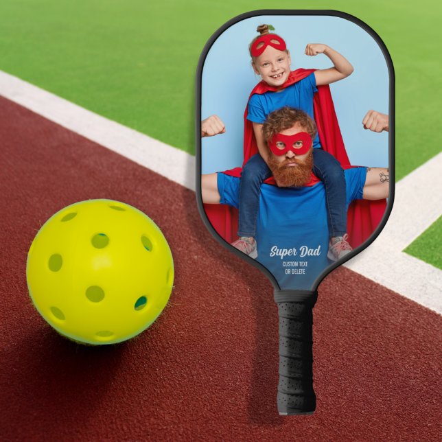 Raquette De Pickleball Votre photo personnalisée et tout texte personnali (Créateur téléchargé)