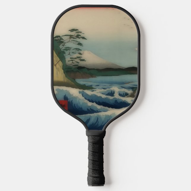 Raquette De Pickleball Vue sur la mer depuis Satta Point (Recto)