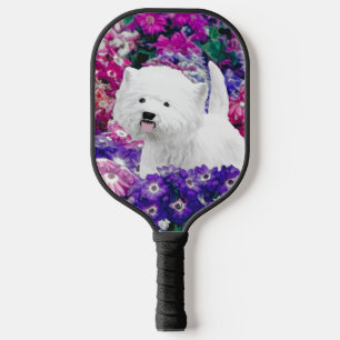 Raquette De Pickleball West Highland White Terrier Peinture Chien Art