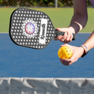 Raquette De Pickleball White Clover Ribbon par Kenneth Yoncich