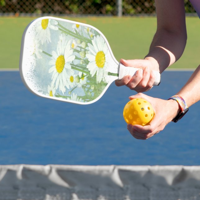 Raquette De Pickleball White Daisy Garden (Insitu)