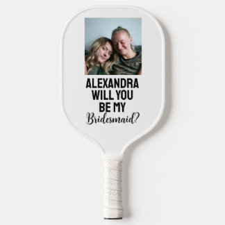 Raquette De Pickleball Will You Be My Bridesmaid Proposal Modern Photo