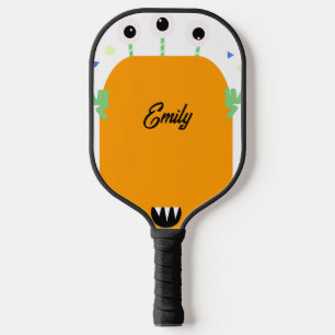 Raquette De Pickleball Yeux Drôles de Monstre pour Enfants Amusants