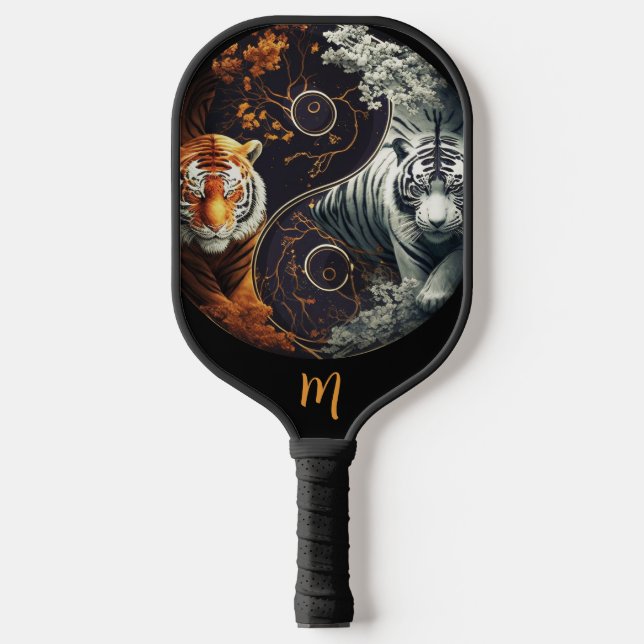 Raquette De Pickleball Yin Yang Lucky Tigers (Recto)