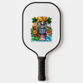 Raquette De Pickleball Zoo Animal Chemise Enfants Garçons Filles Enseigna