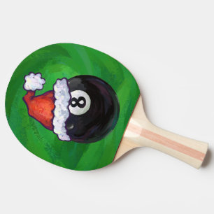 Raquette De Ping Pong 8 Bal Christmas Green