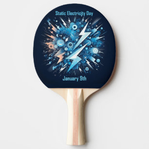Raquette De Ping Pong 9 janvier - Journée de l'électricité statique
