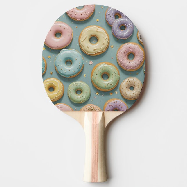 Raquette De Ping Pong A Whimsical Pastel Donut Dream (Devant)