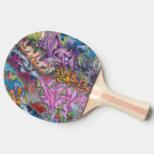 Raquette De Ping Pong Abrégé sur frais art de rue de graffiti