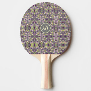 Raquette De Ping Pong Abstrait gris et jaune
